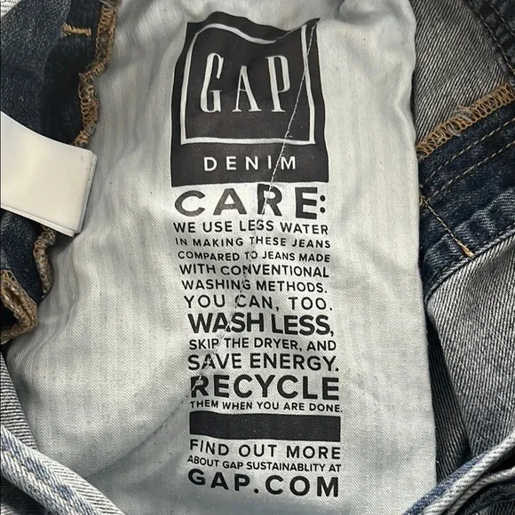 GAP Blue Denim Buttoned Overalls - Picture 8 of 9